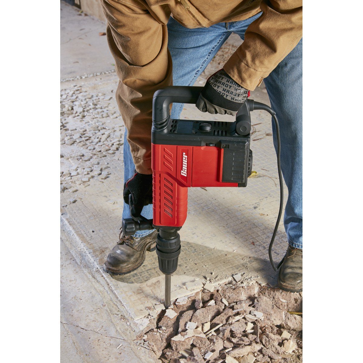 Bauer 12.5 Amp SDS Max Type Pro Demolition Hammer Kit (1631E-B)