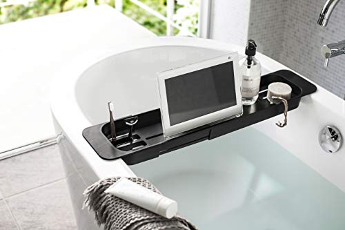 Yamazaki Home Tower Expandable Bathtub Caddy – Bathroom Tray Table Holder