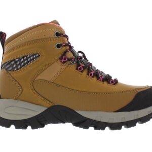 OTAH Forestier Womens Waterproof Hiking Mid-Cut Camel/Pink Boots Size 10.5, Color: Camel/Pink