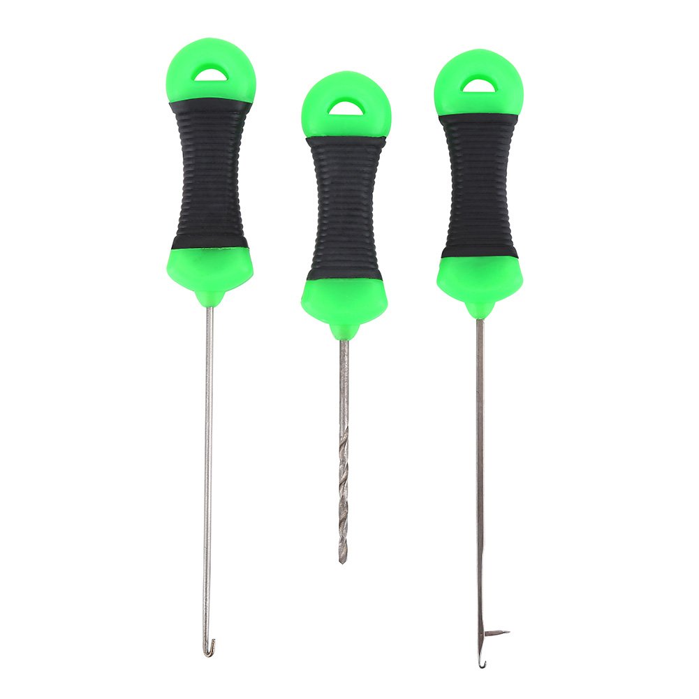 VGEBY 3Pcs Fishing Bait Needle, Portable Carp Bait Needle Carp Fishing Splicing Needle Baiting Hook Drill Rig Tools Carp Bait Needle Carp Baiting Needle Baiting Needle for Carp Fishing