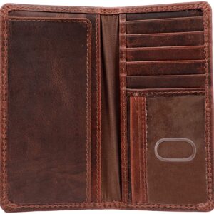 RAW HYD Long Wallets for Men Leather (RFID Blocking), Mens Long Wallet & Checkbook Wallet - Western Wallets for Men