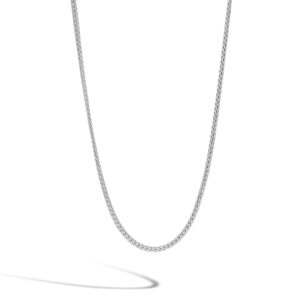 John Hardy Icon Classic Chain Collection Women's Chain Necklace, 3.5MM 925-Sterling Silver Hand-Woven Luxury Necklace with Pusher Clasp, Size 16"