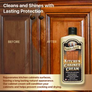 PARKER & BAILEY KITCHEN CABINET CREAM - Multi-surface Wood Cleaner and Polish Furniture Quick Shine Restorer Protector Cabinets Surface Cleaner House Cleaning Supplies Home Improvement