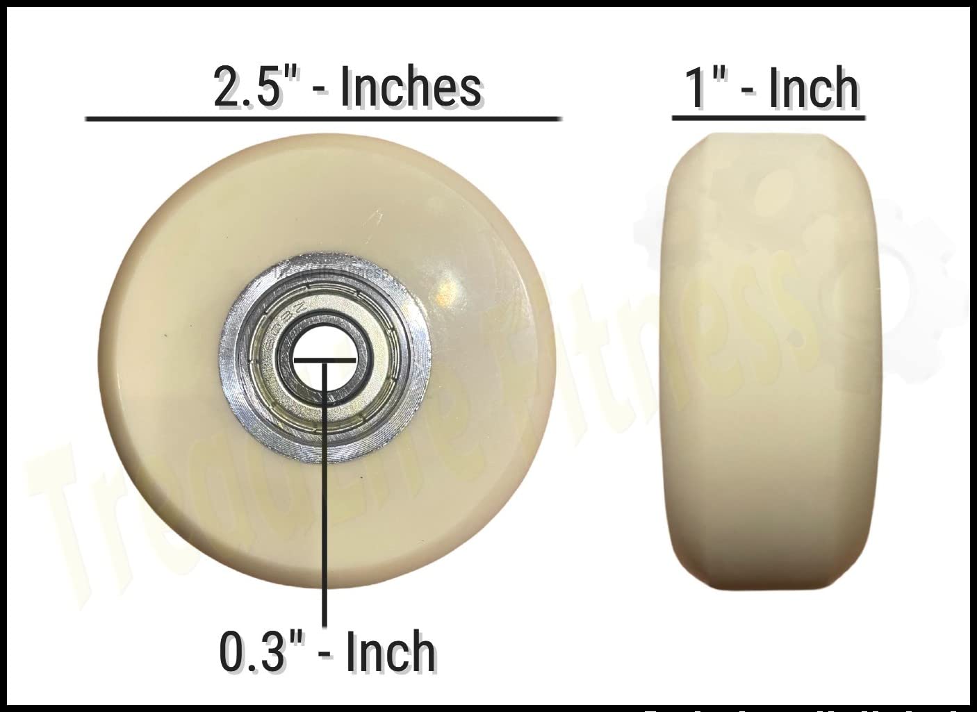 Elliptical Roller Wheel - Compatible with Various NORDICTRACK Models - Part No. 286547