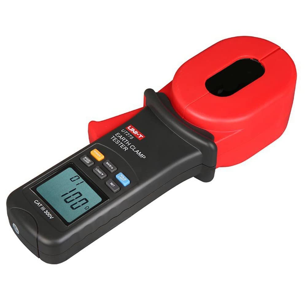 UNI-T UT275 Clamp Earth Ground Tester LCD Clamp Meter 0.001Ω Resolution Auto Calibration Resistance 0.01~1000Ω Leakage Current 0.00-30.0A Jaw Capacity 28mm