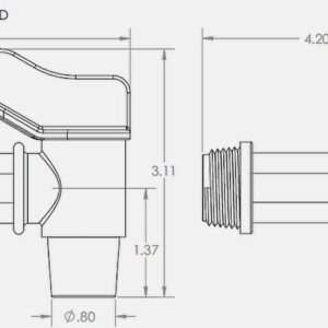 Flow Rite 3/4" Faucet | Plastic Drum Faucet | Faucet Spigot