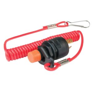 bep 1001601 kill and lanyard ignition switches & lanyards, red