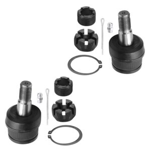 Detroit Axle - Front 13pc Suspension Kit for 91-01 Jeep Cherokee Comanche, Lower Upper Ball Joints Outer Inner Tie Rod Sway Bar Links Drag Link Track Bar Adjusting Sleeves Replacement