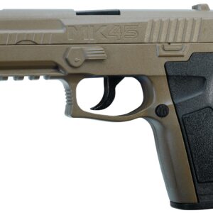 Crosman MK45 CO2-Powered Semi-Auto BB Air Pistol, Earth/Black