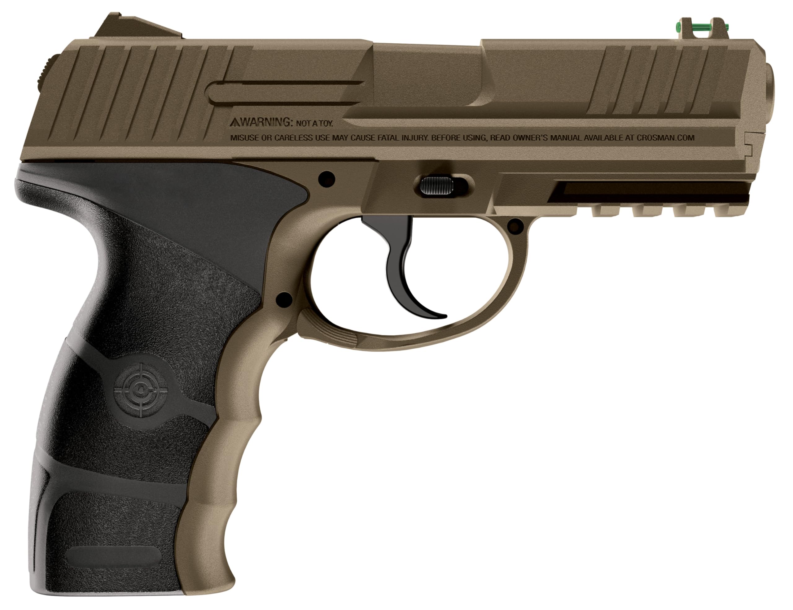 Crosman MK45 CO2-Powered Semi-Auto BB Air Pistol, Earth/Black