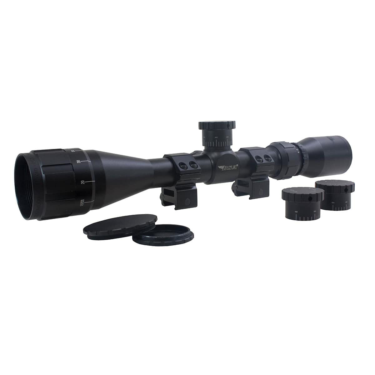 Gamo BSA Guns 270-412X40AOWRTB Sweet 270 AO 4X-12X 40mm Rifle Scope, Black