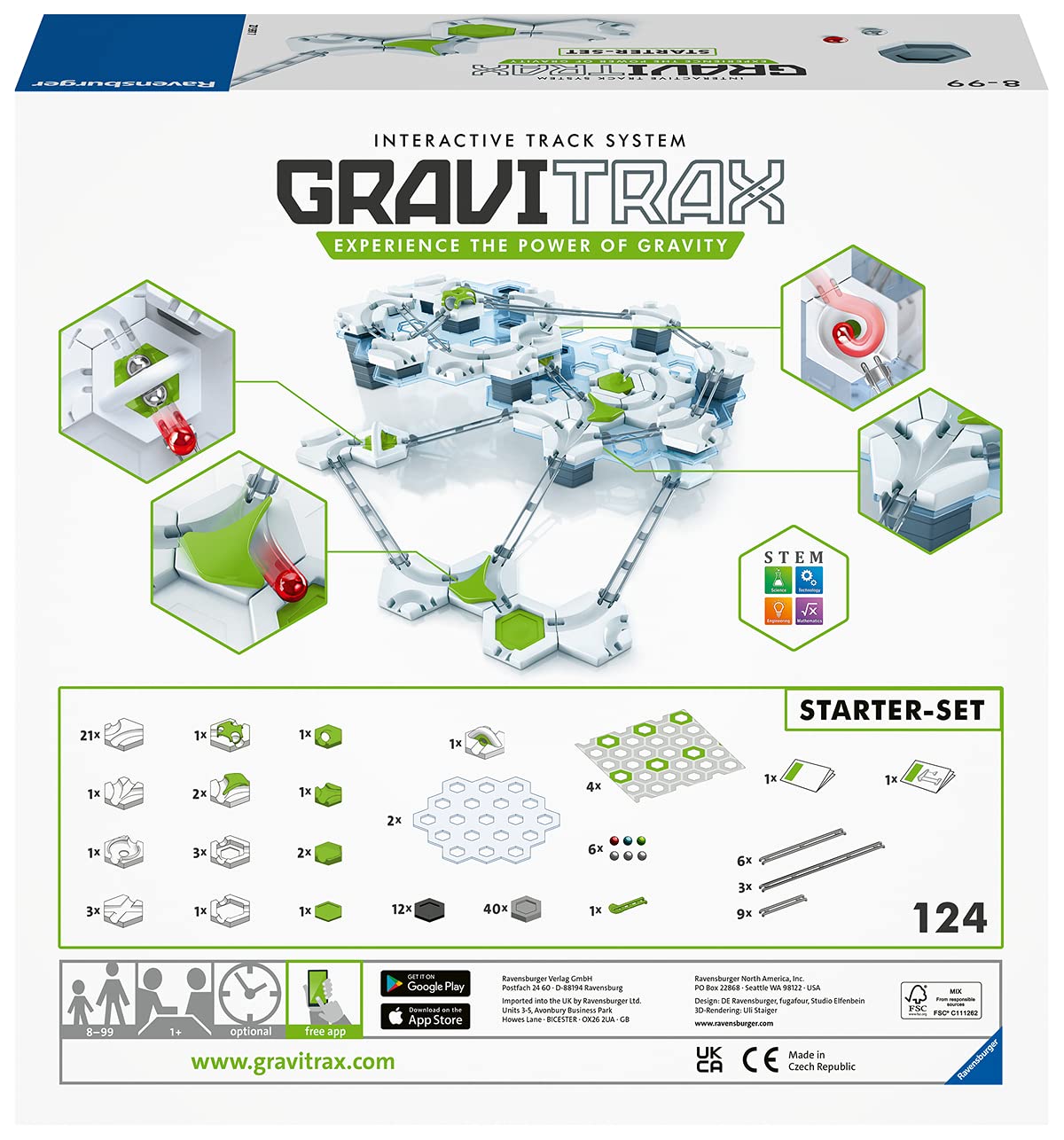 Ravensburger Gravitrax Starter Set Marble Run | STEAM Accredited Toy | Ideal for Kids Age 8 & Up | Perfect for Endless Indoor Family Activity | Ranked No.1 Marble Run System in the U.S.