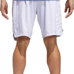 adidas Men's Axis Knit Training Shorts (White/Grey, M)