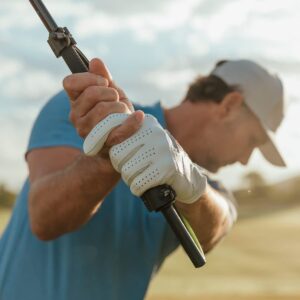 theHANGER Golf Training Aid for Right Handed Golfers, Golf Swing Aid Helps with Clubface Awareness, Swing Plane, and Proper Impact