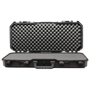 plano all weather 36” tactical gun case, black with pluck-to-fit foam, watertight & dust-proof shield protection, airline approved