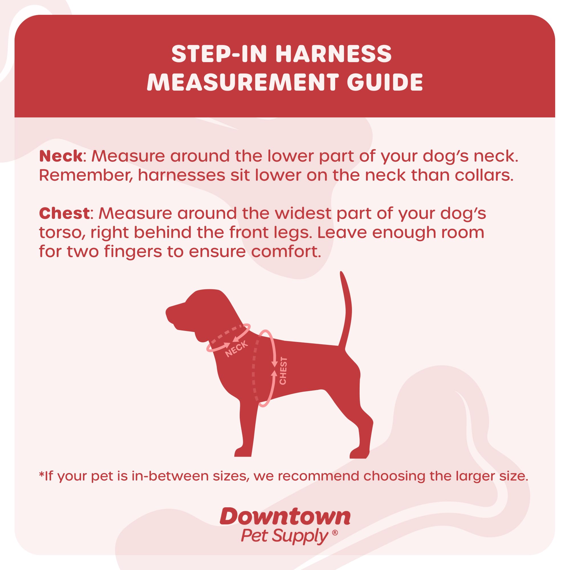 Downtown Pet Supply Step in Dog Harness for Small Dogs No Pull, Medium, Red - Adjustable Harness with Padded Mesh Fabric and Reflective Trim - Buckle Strap Harness for Dogs