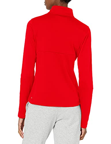 PUMA womens 1/4 Liga Training 1 4 Zip Top, Puma Red/Puma White, X-Small US