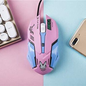 TOMLFF OW Mouse Breathing LED Backlit Gaming Mouse Genji Reaper Wired USB Computer Mouse for PC& Mac E-Sports Gamers