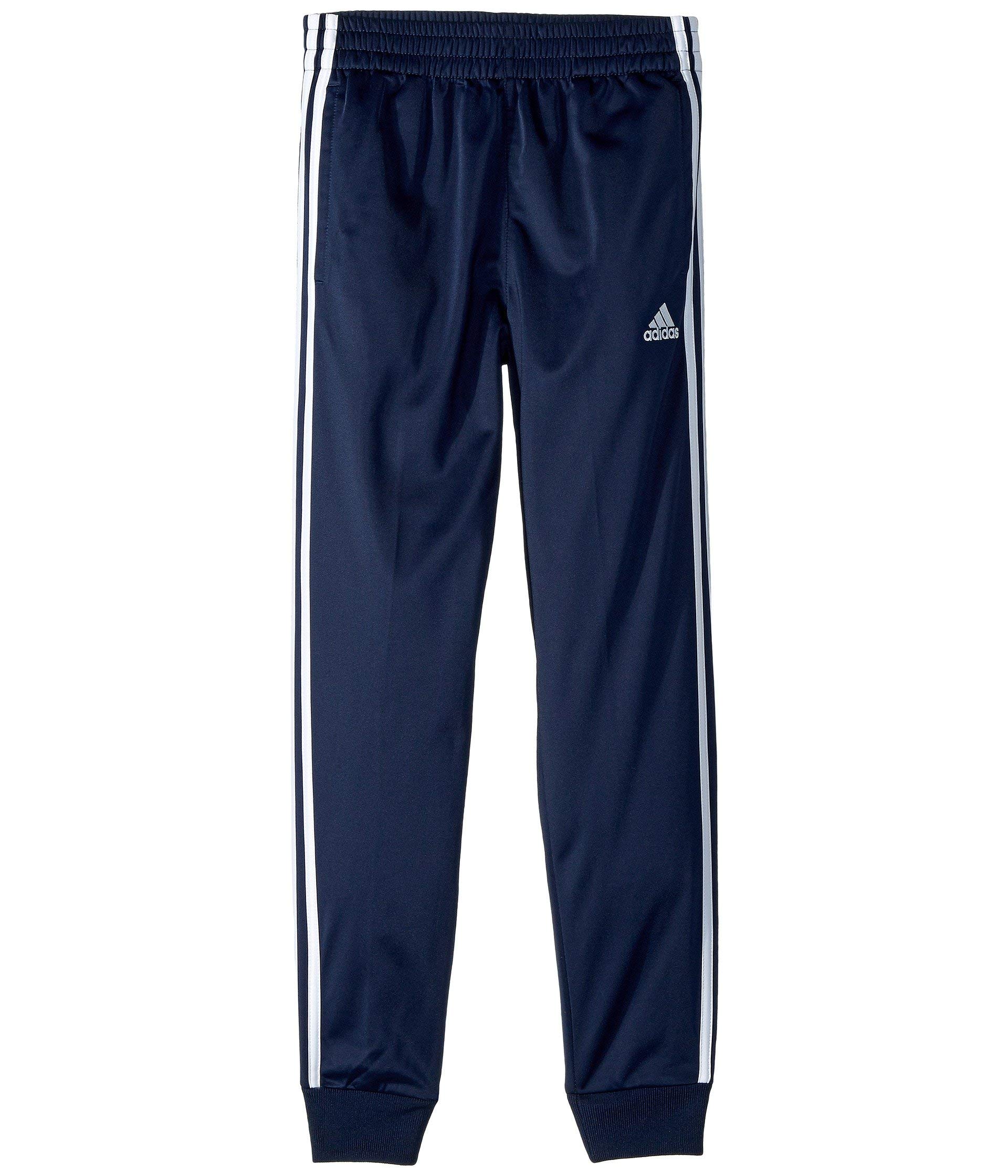 adidas Boys' Big Tricot Jogger Pants, Iconic Collegiate Navy, Large (14/16)