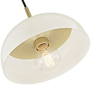 Hudson Valley Lighting - Avery One Light Large Pendant in Style-14 Inches Wide by 5.75 Inches High-Aged Brass/Cream Finish -Traditional Installation