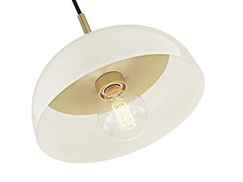 Hudson Valley Lighting - Avery One Light Large Pendant in Style-14 Inches Wide by 5.75 Inches High-Aged Brass/Cream Finish -Traditional Installation