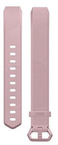 fitbit alta hr and alta classic accessory band (pink, large)