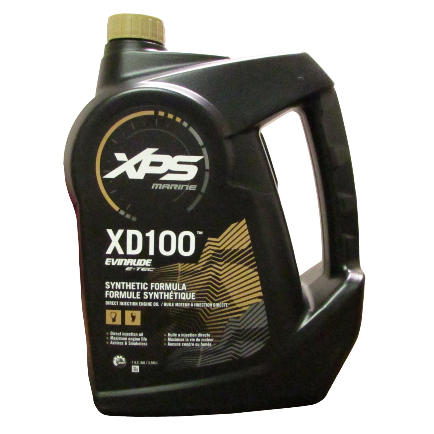 Evinrude XPS Marine XD100 E-TEC Synthetic Formula, Direct Injection Engine Oil, 1 Gallon Jug