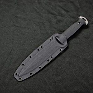 S-TEC Tactical Hunting Fixed Blade G10 Composite Handle Knife w/ Kydex Sheath