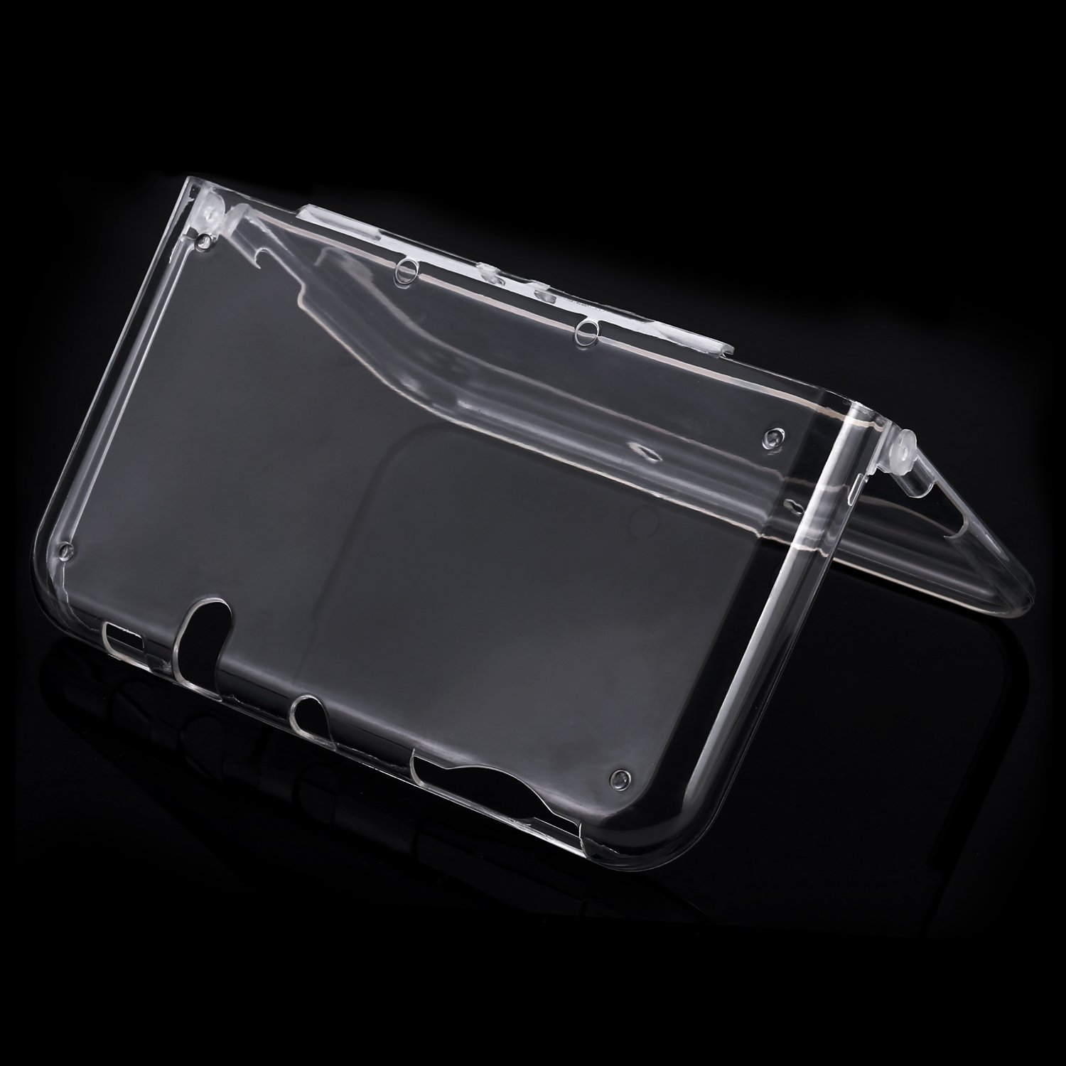 Compatible with for New 3DS XL/LL Case, Akwox Super Crystal Transparent Protective Cover Case for New 3DS XL (not for 3DS XL)