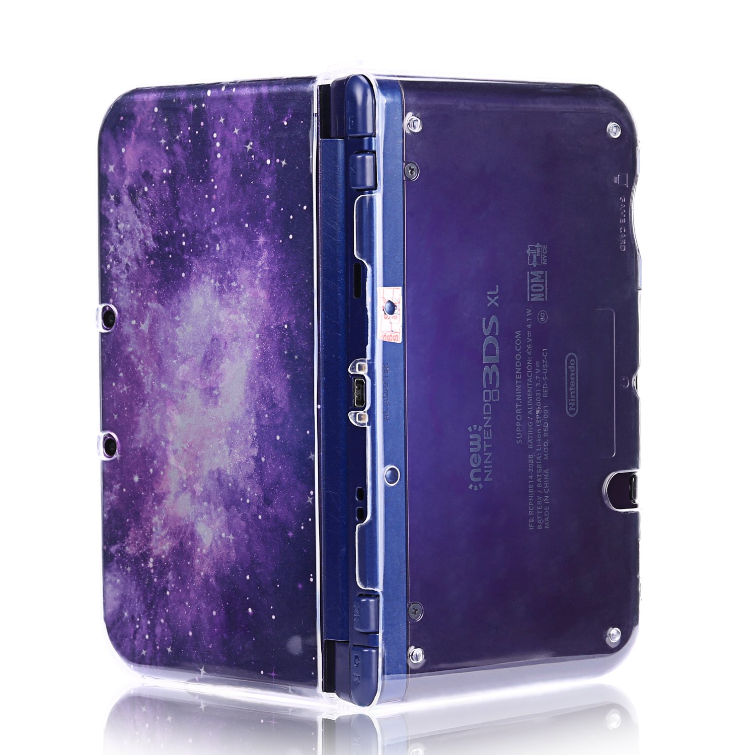 Compatible with for New 3DS XL/LL Case, Akwox Super Crystal Transparent Protective Cover Case for New 3DS XL (not for 3DS XL)