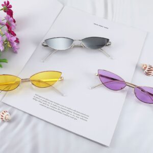 FEISEDY Fashion Designer Sunglasses Retro Small Petals Shape Arc Temple Design B2298