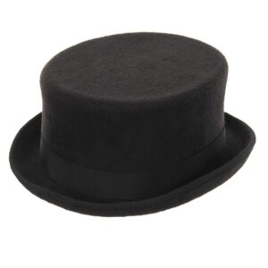 elope John Bull Vintage Steampunk Low Profile Black Top Hat Standard