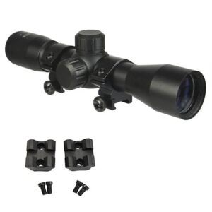 m1surplus presents this optics kit for savage .22 rascal rifles - includes compact series 4x32 rifle scope + aluminum rings + savage bolt-on mount