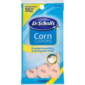 dr. scholl's corn removers cushions & medicated discs - 9 ct, pack of 6