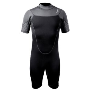 evo elite blaze 3mm shorty wetsuit (men's) medium black