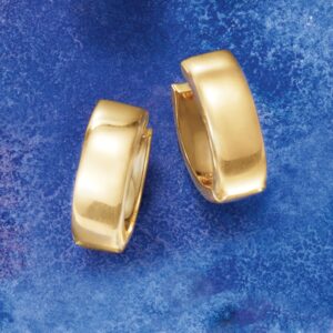 Ross-Simons Italian 18kt Yellow Gold Huggie Hoop Earrings