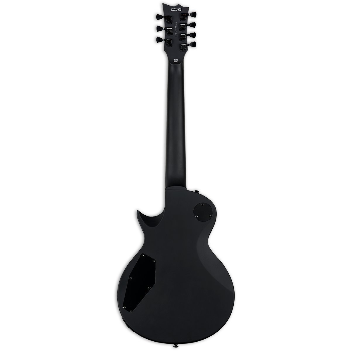 ESP LTD EC-257 7-String Electric Guitar, Black Satin