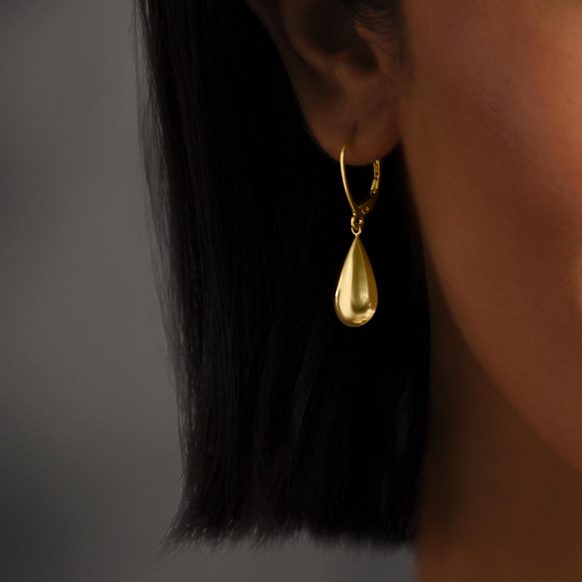 Ross-Simons Italian 18kt Yellow Gold Teardrop Earrings