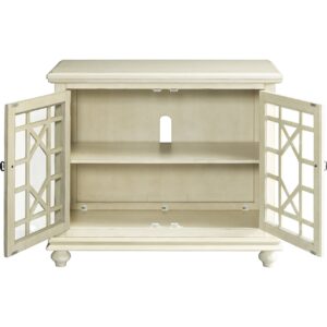 Martin Svensson Home Elegant TV Stand, 38 in x 32 in (W x H), Antique Cream White