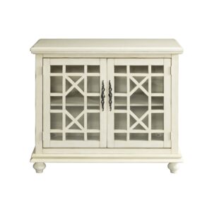 Martin Svensson Home Elegant TV Stand, 38 in x 32 in (W x H), Antique Cream White