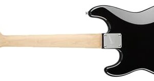 Squier Mini Stratocaster Electric Guitar, with 2-Year Warranty, Black, Laurel Fingerboard