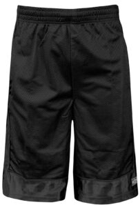 shaka wear men's basketball shorts – mesh workout gym sports active running athletic pants with pockets regular big black bm1702_1x