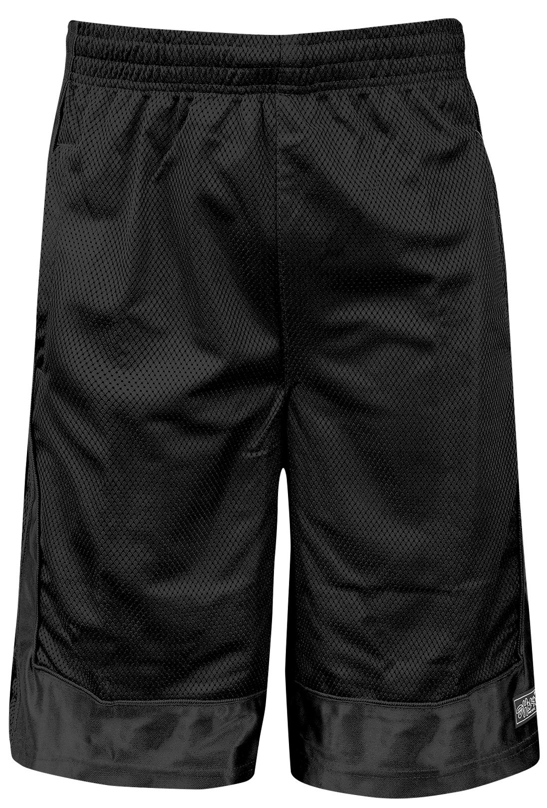 Shaka Wear Men's Basketball Shorts – Mesh Workout Gym Sports Active Running Athletic Pants with Pockets Regular Big Black BM1702_1X