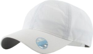 kbethos relaxed fit unconstructed nylon sports cap adjustable performance hat … (adjustable, (nylon) white)