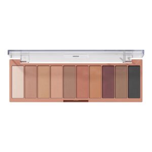 e.l.f. perfect 10 eyeshadow palette, ten ultra-pigmented neutral shades, smooth, creamy & blendable formula, vegan & cruelty-free, summer breeze