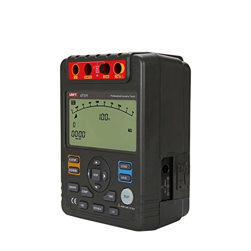 UNI-T UT511 Insulation Resistance Tester 100V/250V/500V/1000V 0%～20% High-Voltage PI DAR Tester