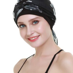 Chemo Caps for Women Light Weight Cancer Scarf Feminine Head Cover for Long Hair Girls