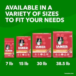 IAMS Minichunks Adult Dry Dog Food Lamb & Rice Recipe Dog Kibble, 30 lb. Bag