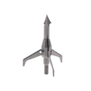 TRUGLO Titanium X 100 Grain Backflip Mechanical Broadhead for Compound Bow Hunting - 3-Blade, 5/8' Flight Dia; 1 1/2' Cutting Dia