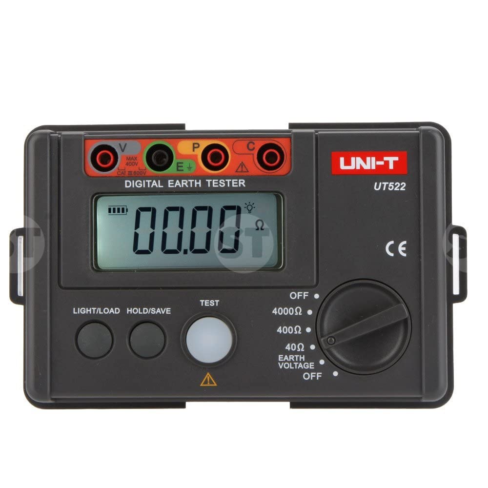 UNI-T UT522 Earth Resistance Tester Earth Resistance Measurement 0～4000Ω 0～400V 50Hz/60Hz Count 4000